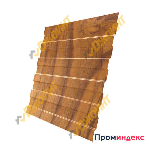 Фото Профнастил С-8 0,5 Printech двухсторонний Wood 3D (3D Дерево)