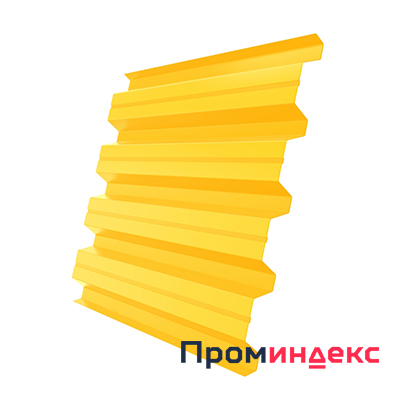 Фото Профнастил Н-60 0,45 ПЭ двухсторонний RAL 1018 цинково-желтый