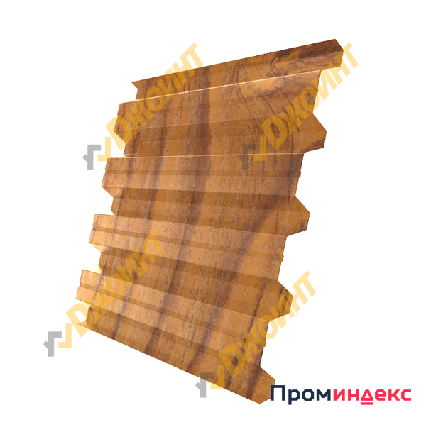 Фото Профнастил Н-60 0,5 Printech двухсторонний Wood 3D (3D Дерево)