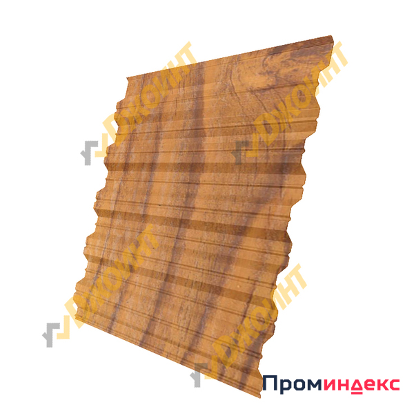 Фото Профнастил НС-35 0,5 Printech двухсторонний Wood 3D (3D Дерево)