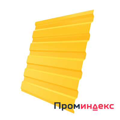 Фото Профнастил С-20 0,45 ПЭ двухсторонний RAL 1018 цинково-желтый