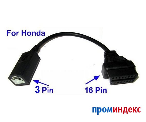 Фото Диагностический переходник HONDA 3 pin — OBD2 16pin