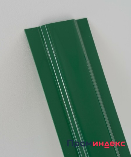 Фото Штакетник пластиковый ПЭТ 2000х100х1мм, зеленый матовый