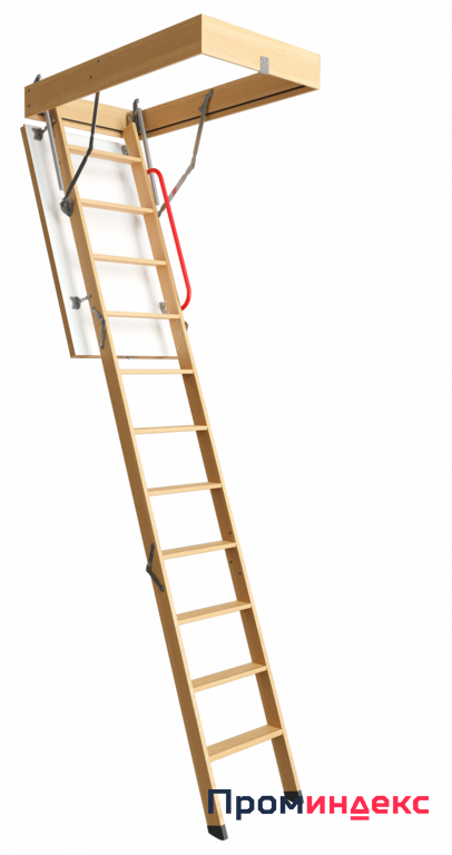 Фото Лестница на чердак раскладная Дёке 70х120х300 см, PREMIUM