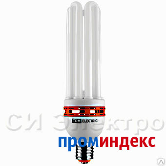 Фото Лампа энергосберегающая КЛЛ-6U-105 Вт-4200 К–Е40 TDM