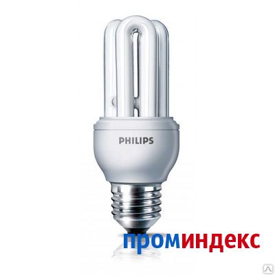 Фото Лампа энергосберегающая КЛЛ 14/827 E27 D35x132 3U Philips