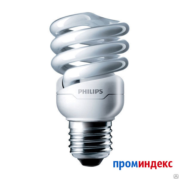 Фото Лампа энергосберегающая КЛЛ 20/865 E27 D56.5x111.5 спираль Tornado Philips