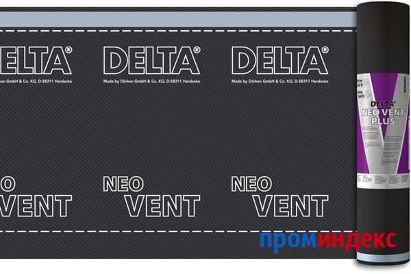 Фото Delta-Neo Vent Plus универсальная диффузионная мембрана с двумя зонами проклейки