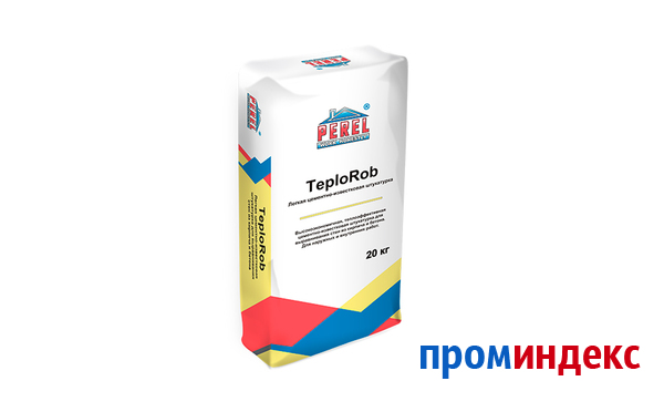 Фото Цементно-известковая штукатурка PEREL TeploRob 0518, 20 кг