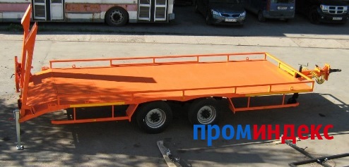 Фото Низкорамный прицеп для перевозки спец техники до 8 тонн