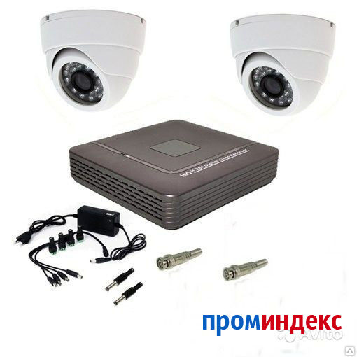 Фото Комплект видеонаблюдения на 2 камеры (внутренние) Satvision