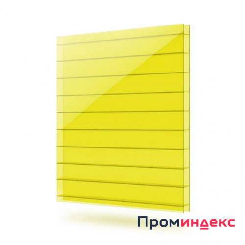 Фото Сотовый поликарбонат RATIONAL Желтый 6 мм (2,1*6 м)