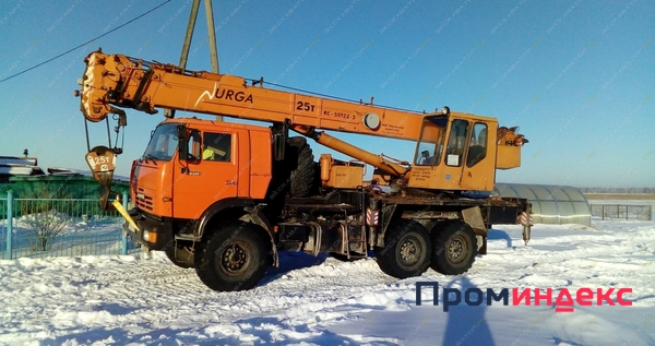 Фото Аренда автокрана (автомобильного крана) Юрмаш КС-55722-3 25 тонн на базе КАМАЗ-43118, Омск