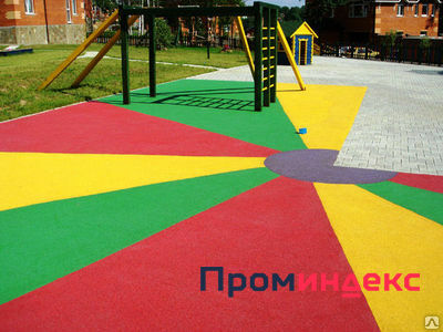 Фото Травмобезопасные бесшовные покрытия для детских площадок