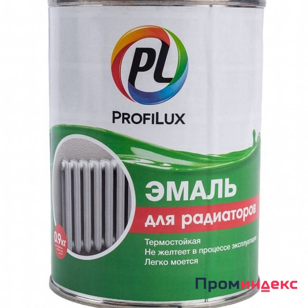 Фото Эмаль для радиаторов акриловая белая 0,9 кг Profilux Professional