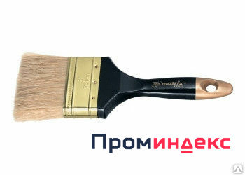Фото Кисть-плоская "Профи" 2", натуральная-щетина, деревянная-ручка MATRIX