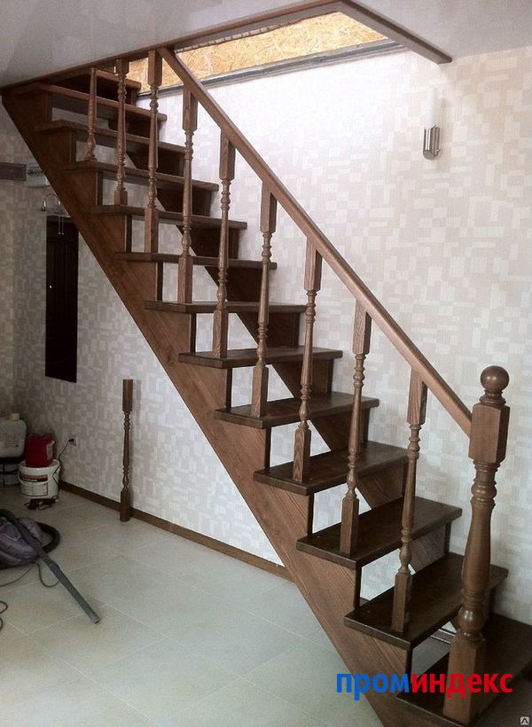 Фото Лестницы деревянные прямые