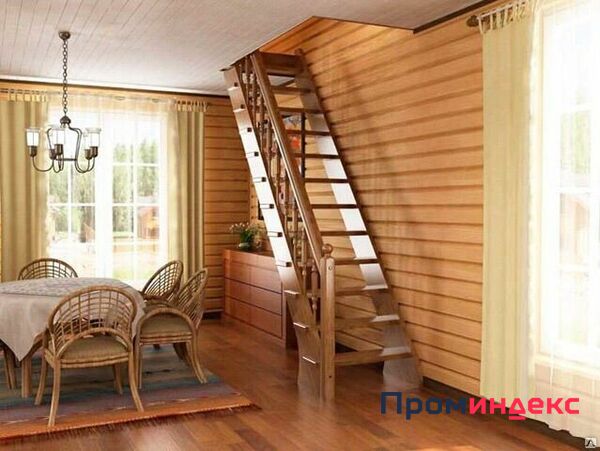Фото Деревянная лестница для дома