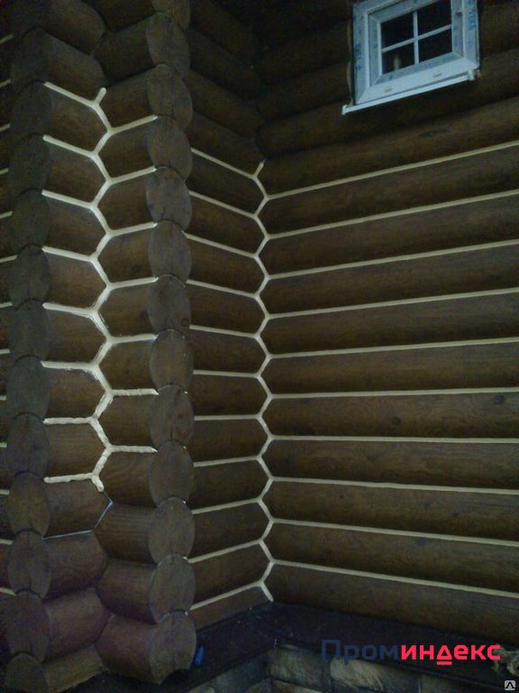 Фото Герметизация швов в деревянных домах.