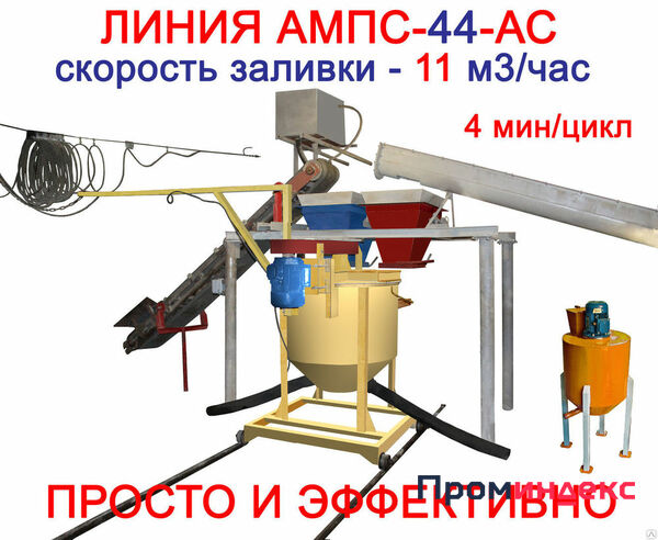 Фото Оборудование производственное для газобетона АМПС-44-АС