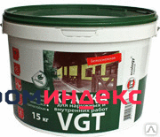 Фото Краска ВД-АК-1180 для нар/внутр работ моющаяся белоснежная (15 кг) (белое в