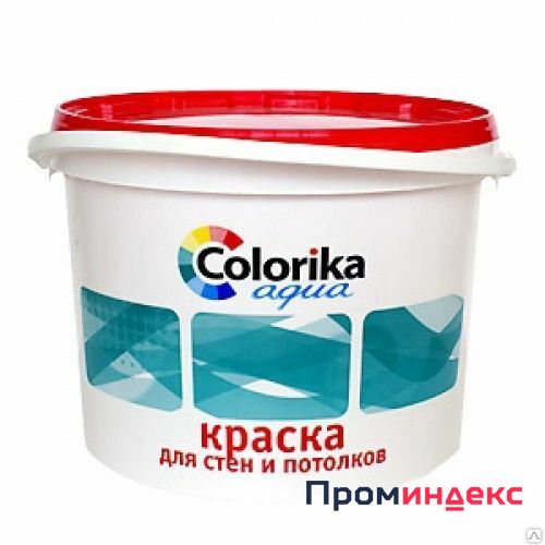 Фото Краска "Colorica aqua" для стен и потолков 14кг