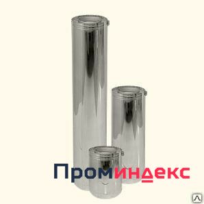 Фото Дымоход труба 0,5 метра нерж. AISI 430 0,5 мм (зеркало в пленке)