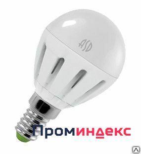 Фото Лампа светодиодная ASD LED-ШАР 5Вт 220В Е14 4000К