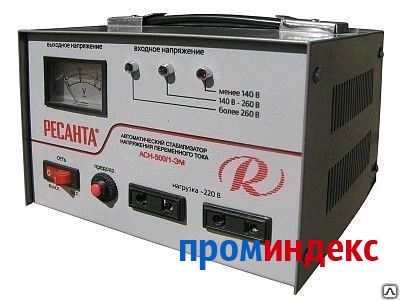 Фото Стабилизатор сетевого напряжения АСН-500/1-ЭМ 0,5 кВт Ресанта