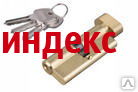 Фото Механизм ЗУБР МАСТЕР цилиндр., тип ключ-защелка, цвет латунь, 5-PIN, 90мм