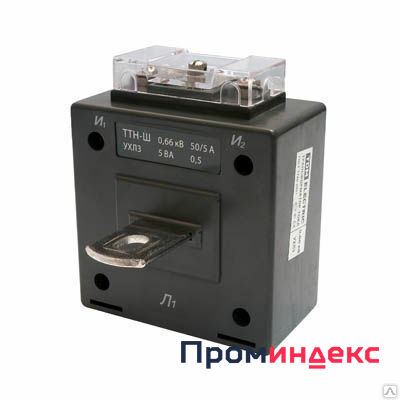 Фото Трансформатор тока измерительный с шиной ТТН 40/500/5-5VA/0,5 SQ 1101-0095