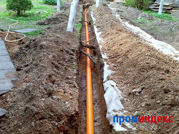 Фото Прокладка наружных сетей водопровода и канализации