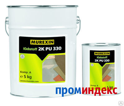 Фото Клей для напольных покрытий 2K PU 330, Murexin, 10+2 кг.(комплект).