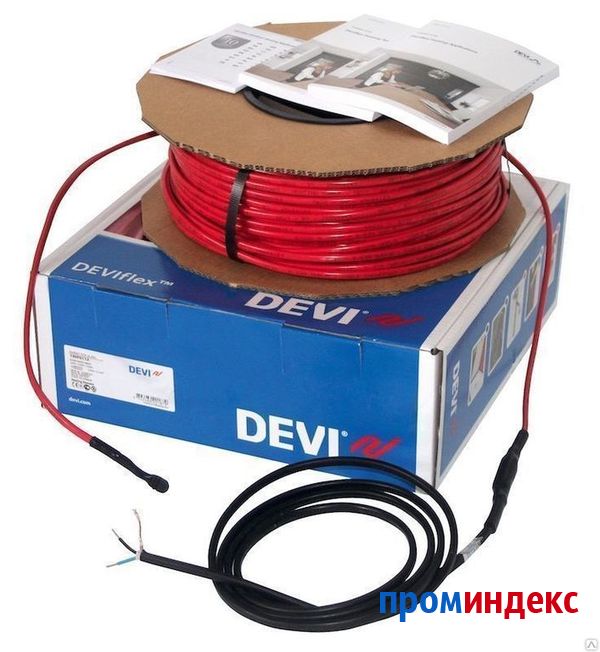 Фото Нагревательный кабель двухжильный DEVIflex™ 18T, 82m, 1485W, 230V