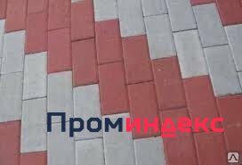 Фото Тротуарная плитка Кирпичик ширина 4,5 см, цвет красный