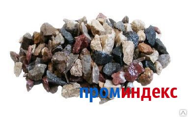 Фото Крошка каменная (разноцветная) в мешках 20 кг.