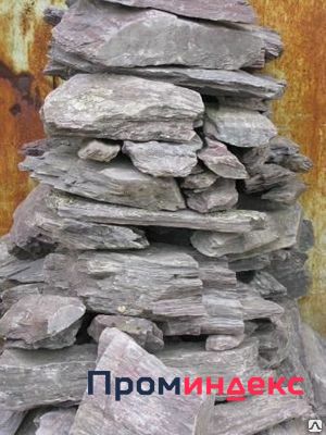 Фото Камень - сланец кварцованный 15-30 кг (Сиреневый) для ландшафтных работ