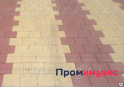 Фото Тротуарная плитка квадрат цветная прессованная Волгодонск 200х200х40 мм
