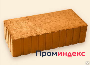 Фото Кирпич керамический одинарный полнотелый рядовой (фундаментный)