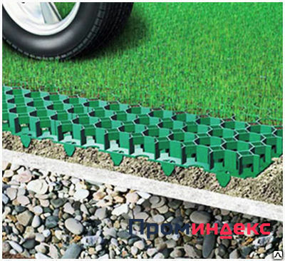 Фото Решетка газонная Eco Standart 70.40.3,2 пластиковая зеленая