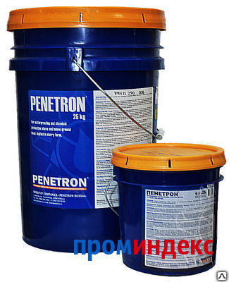 Фото Гидроизоляция проникающая Пенетрон для фундамента, стен,пола, подвала 25 кг