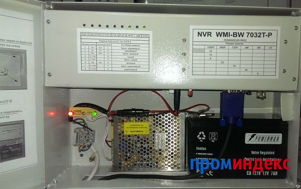 Фото 32 канальный IP видеорегистратор NVR Интегрированный WMI BW-7032T-P PoE-6,