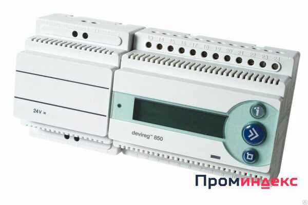 Фото 140F1084 DEVI Терморегулятор Devireg 850™, 2x15А,профиль DIN (RUS)