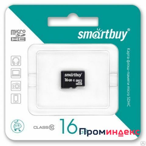 Фото Карта памяти MicroSD 16Gb (без адаптера) Class 10
