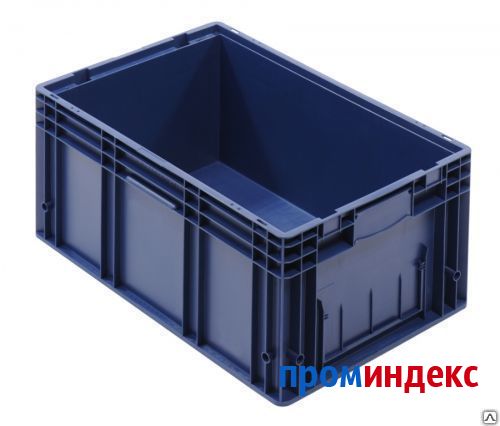 Фото Ящик полимерный многооборотный KLT (12.505.61 (R-KLT 6429)) синий