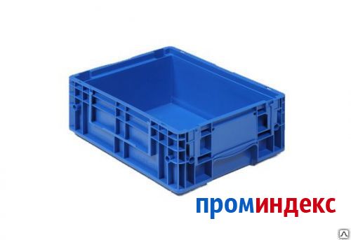 Фото Ящик полимерный многооборотный KLT 12.502F.65 (RL-KLT 4147) голубой