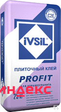Фото Плиточный клей для керамогранита IVSIL PROFIT \ ИВСИЛ ПРОФИТ