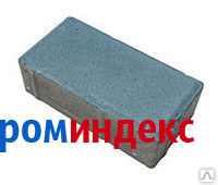 Фото Тротуарная плитка "Брусчатка" 200x100x60 мм синяя