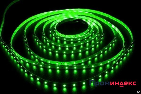 Фото Лента светодиодная LED 60/м 1м 4.8w/m 12в зеленый