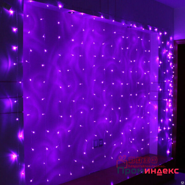 Фото LED гирлянда ActivLed Занавес 600 (purple) (2x3 метра)